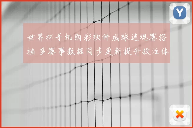 世界杯手机购彩软件成球迷观赛搭档 多赛事数据同步更新提升投注体验